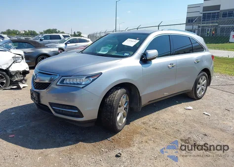 2016 Acura Mdx Advance Entertainment Packages/Advance Package из США, поврежденный, VIN 5FRYD3H95GB015938